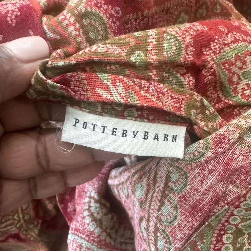 Pottery Barn Bundle of 3 Floral European Shams